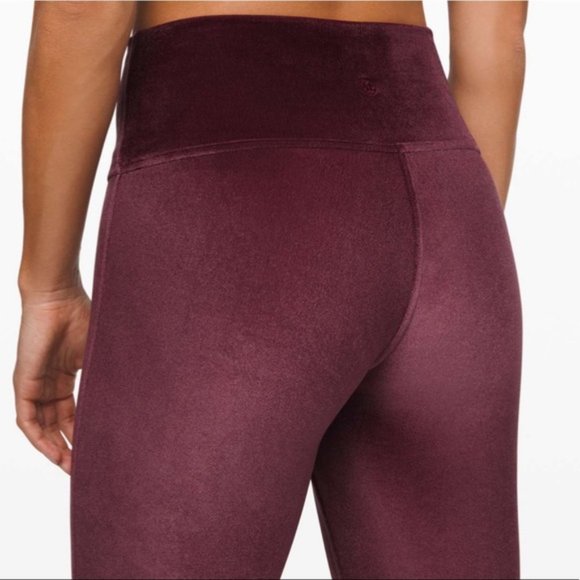 NWT Lululemon Wunder Lounge Velvet Leggings Purple 12 - Picture 2 of 10